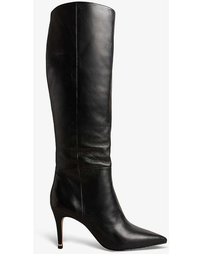 Ted Baker Yolla Knee-high Leather Boots - Black