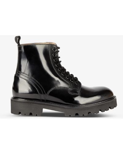 Ted Baker Mascy Leather Ankle Boots - Black