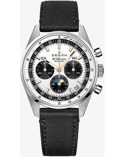 Zenith 03.3400.3610/38.c911 Chronomaster Original Triple Calendar Stainless-steel Automatic Watch - White