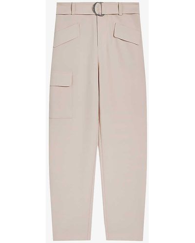 Ted Baker Gracieh High-rise Stretch-woven Trousers - White