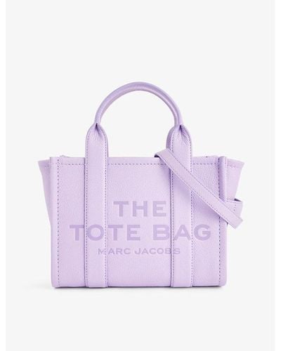 Marc Jacobs The Small Tote Leather Tote Bag - Purple