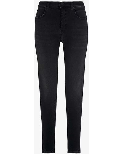 Whistles High-rise Sculpted Stretch-denim Skinny Jeans - Blue