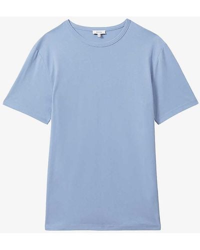 Reiss Melrose Regular-fit Cotton-jersey T-shirt - Blue