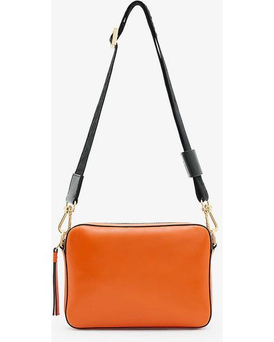 AllSaints Lucille Leather Cross-body Bag - Orange