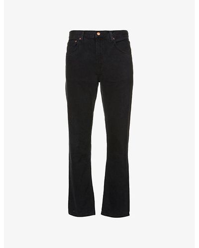 Nudie Jeans Gritty Jackson Slim-fit Straight Denim Jeans - Black