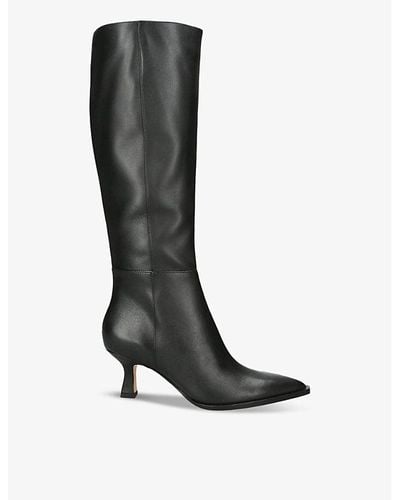 Dolce Vita auggie Leather Heeled Knee-high Boots - Black