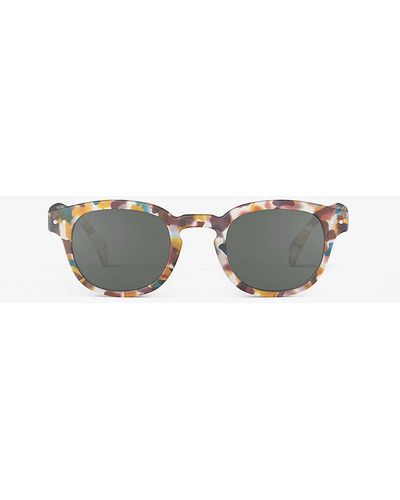 Izipizi #c Square-frame Polycarbonate Sunglasses - Grey