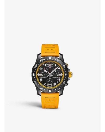 Breitling X82310a41b1s1 Endurance Pro Breitlight® And Rubber Quartz Watch - Yellow