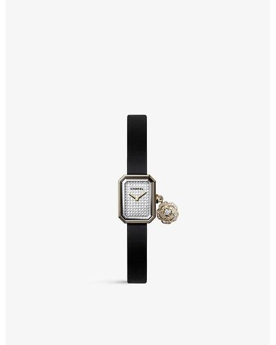 Preowned Chanel Chanel Premiere Iconic Chain Stainless Steel And Pink  Leather  Preowned Watches 