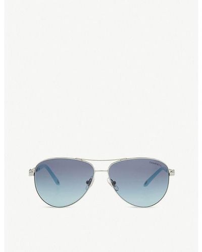 Tiffany & Co. Tf3049b Infinity Aviator Sunglasses - Blue