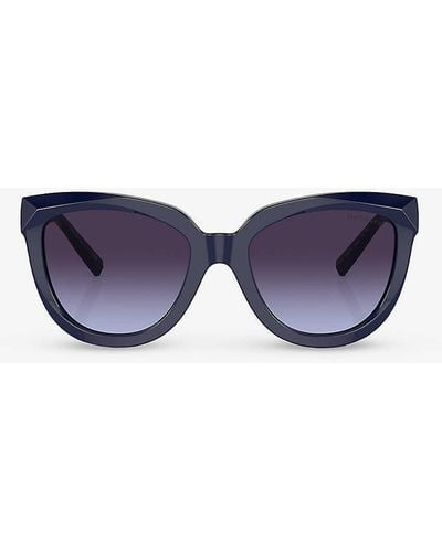 Tiffany & Co. Tf4215 Cat Eye-frame Acetate Sunglasses - Blue