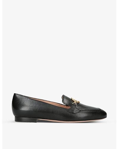 Bally Obrien Chain-embellished Leather Loafers - Black