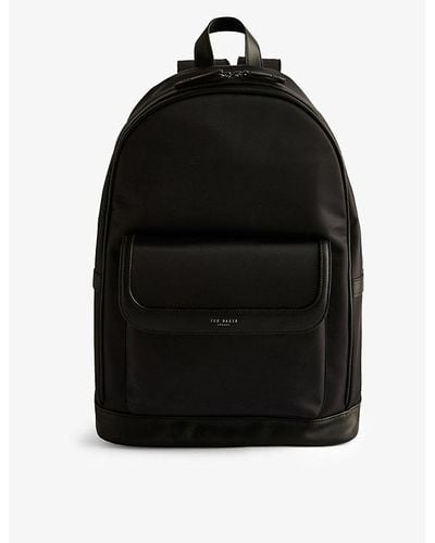 Ted Baker Jackks Branded Nylon Backpack - Black