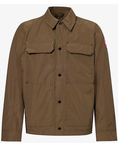 Canada Goose Burnaby Logo-embroidered Regular-fit Woven Coat - Brown