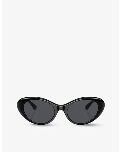 Versace Ve4455u Cat-eye Acetate Sunglasses - Black