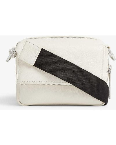 Whistles Womens White Bibi Leather Crossbody Bag 1 Size - Natural