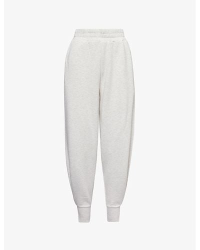 Varley Drawstring-waist Cuffed-hems Mid-rise Tapered-leg Stretch-woven Trousers X - White