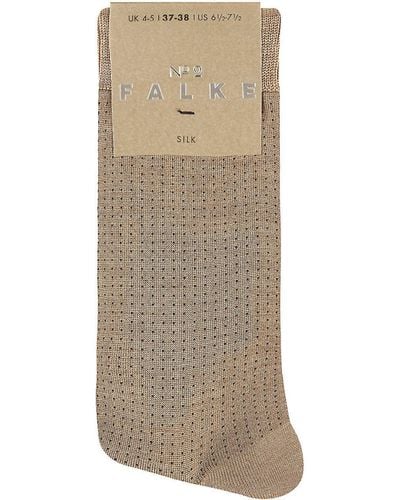 FALKE No 2 Silk Sock - Natural