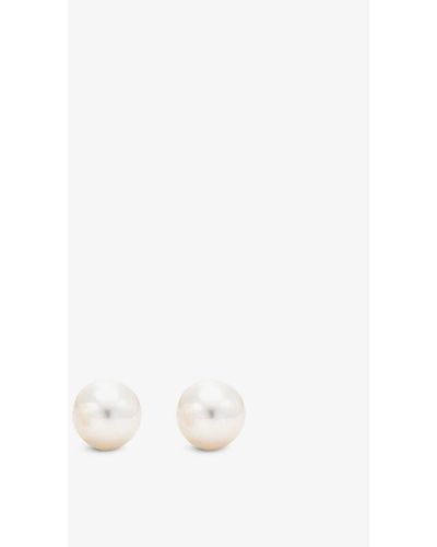 Tiffany & Co. 18ct White-gold Pearl Earrings