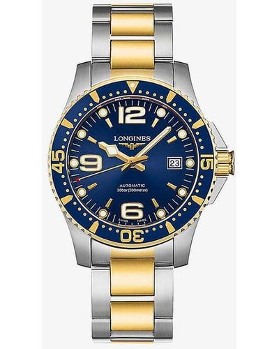 Longines L37423967 Hydroconquest Stainless-steel Automatic Watch - Blue