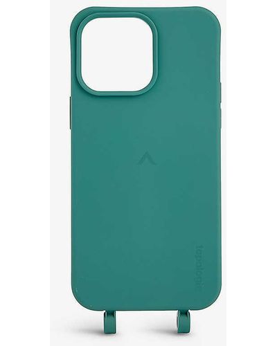 Topologie Dolomites Logo-embossed Silicone Iphone 14 Pro Max Case - Green