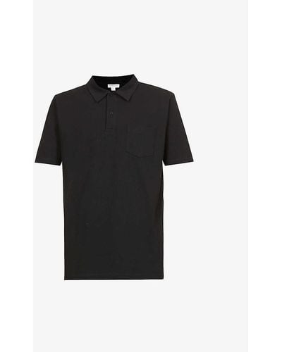Sunspel Riviera Slim-fit Cotton-piqué Polo Shirt - Black