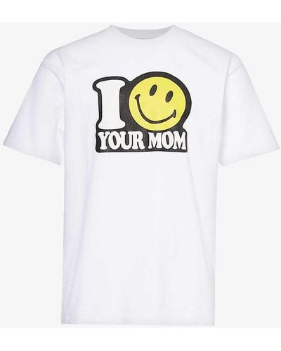 Market Smiley Your Mom Graphic-print Cotton-jersey T-shirt - White