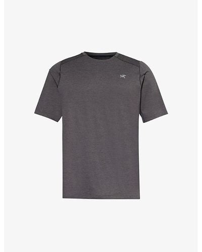 Arc'teryx Cormac Brand-print Regular-fit Woven T-shirt X - Gray