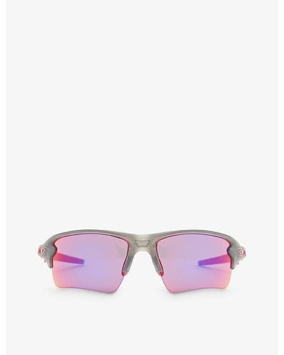 Oakley 0oo9188 Rectangular-frame Branded-side Acetate Sunglasses - Purple