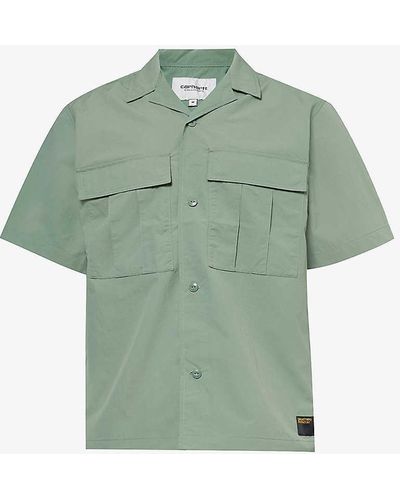 Carhartt Evers Brand-patch Woven Shirt - Green
