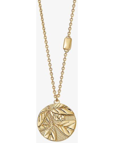 Astley Clarke Terra Strength 18ct Yellow Gold-plated Vermeil Pendant Necklace - Metallic