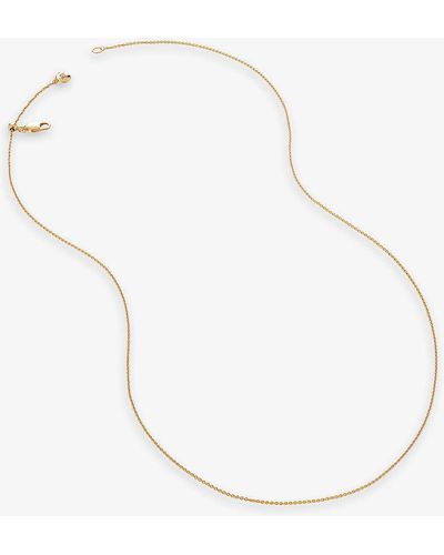 Monica Vinader Fine 18ct -plated Vermeil Sterling-silver Chain Necklace - White
