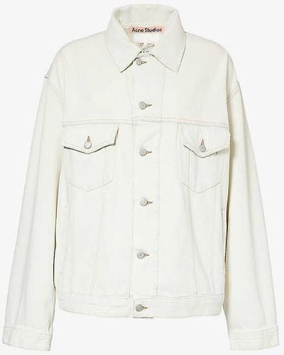 Acne Studios Robert Patch-pocket Cotton-blend Jacket - White