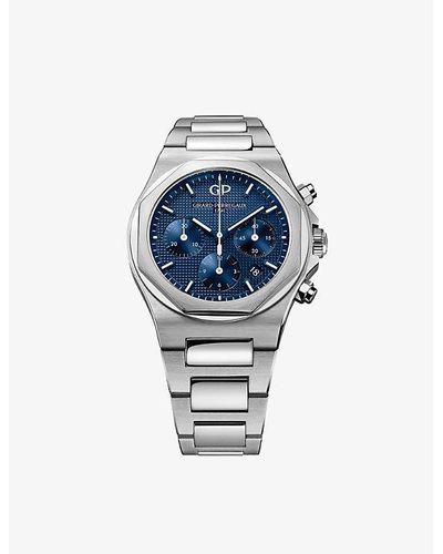 Girard-Perregaux 81020-11-431-11a Laureato Chronograph Stainless-steel Automatic Watch - Blue