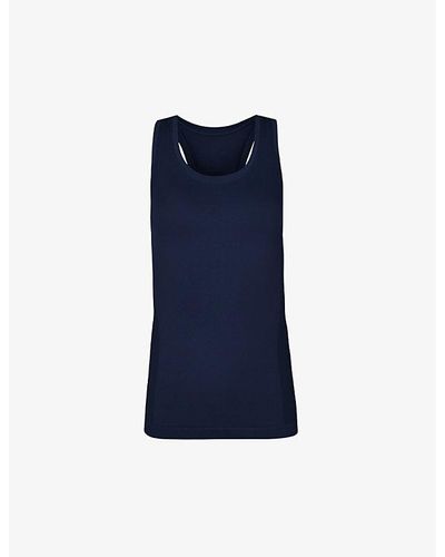 Sweaty Betty Athlete Sleeveless Stretch-woven Vest Top - Blue
