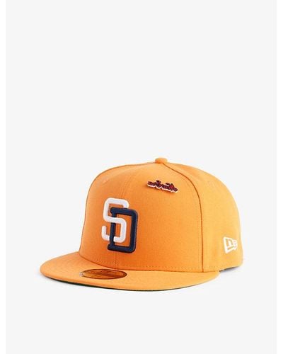 KTZ 59fifty San Diego Padres Brand-embroidered Twill Cap - Orange