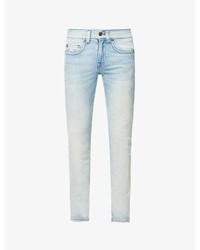 True Religion Tony Slim-leg Mid-rise Stretch-denim Jeans - Blue