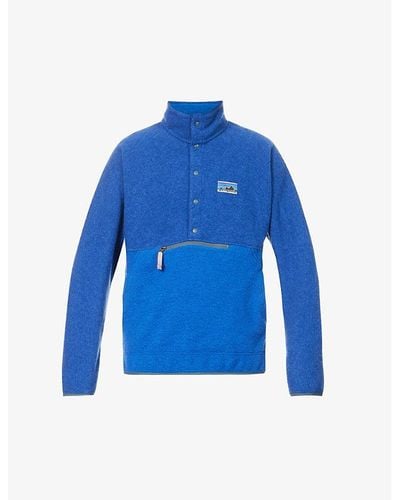 Patagonia 50th Anniversary Snap-t Brand-patch Recycled-fleece Jacket X - Blue