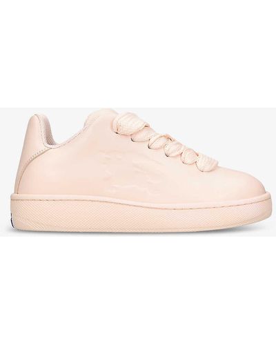 Burberry Leather Box Trainers - Pink