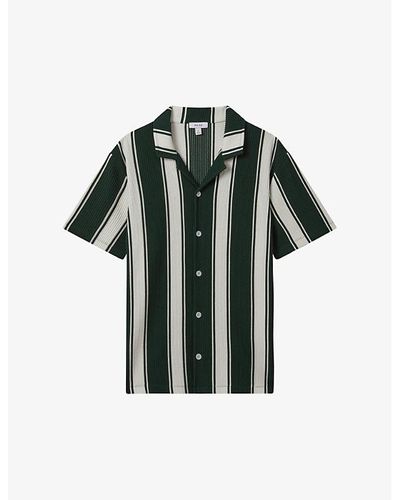 Reiss Alton Slim-fit Woven Shirt - Green