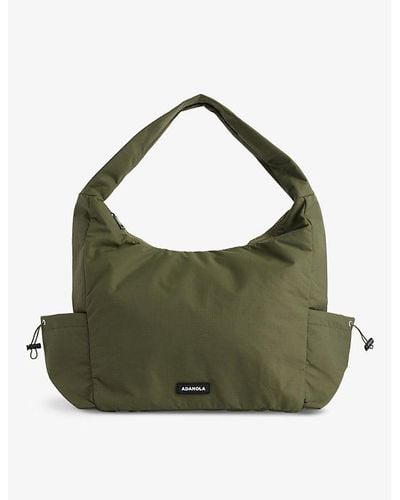 ADANOLA toggle Brand-patch Woven Shoulder Bag - Green