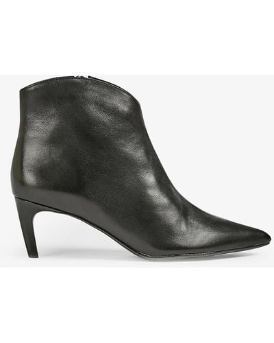 Ted Baker Galiana Stiletto Leather Ankle Boots - Black