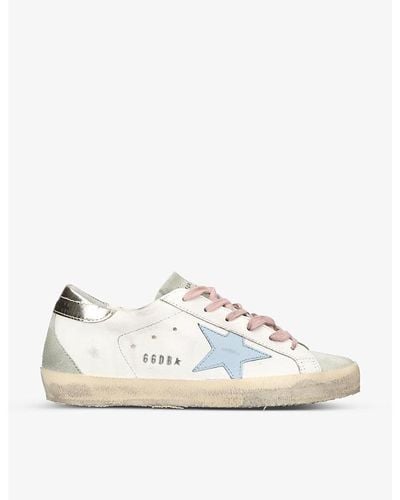 Golden Goose Superstar 81774 Star-applique Low-top Leather Sneakers - White