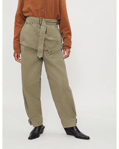 JW Anderson Pocket-panel Straight-leg Cotton-drill Cargo Trousers - Natural