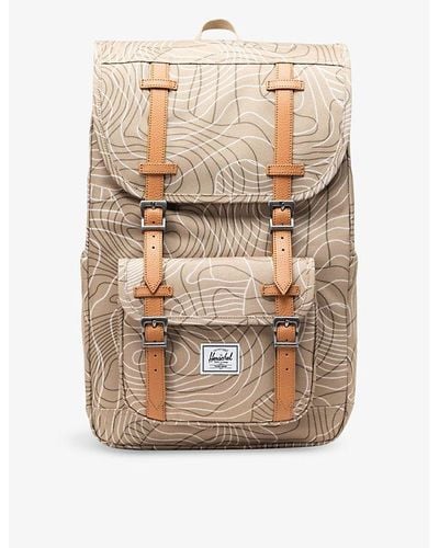Herschel Supply Co. Little America Graphic-print Recycled-polyester Backpack - Natural
