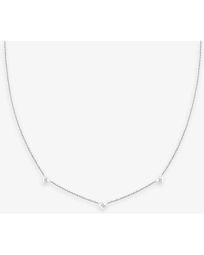 Astrid & Miyu Heart Charm -plated Sterling-silver And Cubic Zirconia Necklace - Natural