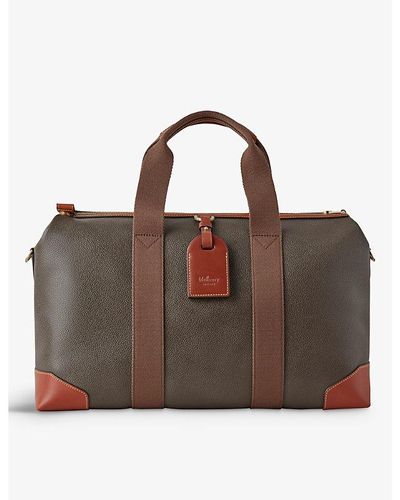 Mulberry Heritage Day Clipper Faux-leather Holdall Bag - Brown
