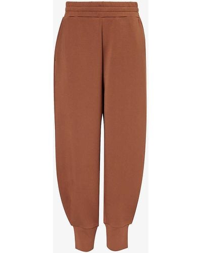 Varley Straight-leg High-rise Stretch-woven jogging Bottoms - Brown