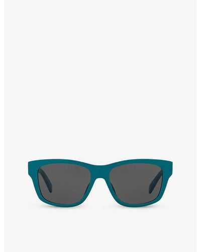 Celine Cl000388 Cl40249u Irregular-frame Acetate Sunglasses - Blue