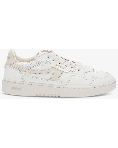 Axel Arigato Dice-a Panelled Leather And Suede Low-top Trainers - White